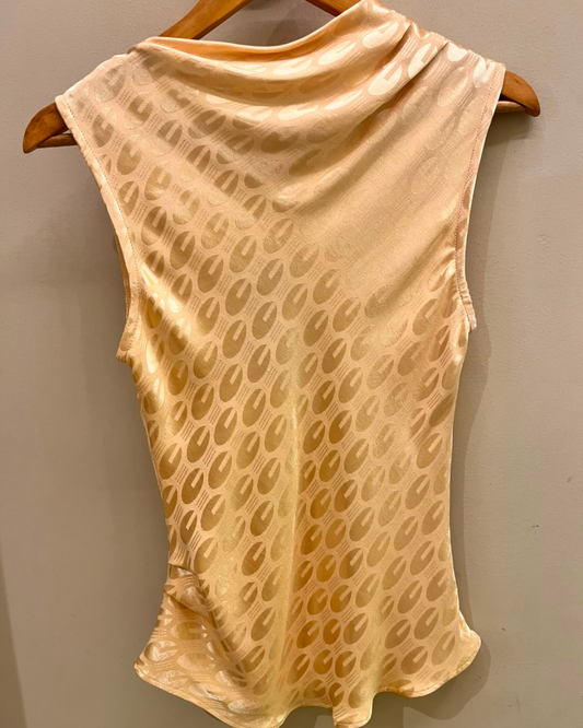 Blusa Rafaela Jacquard Beige