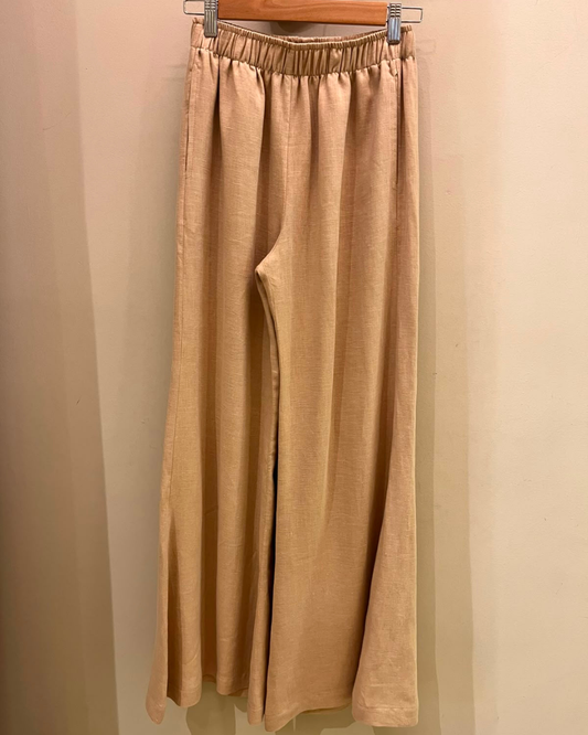 Pantalon Ana Lino Beige