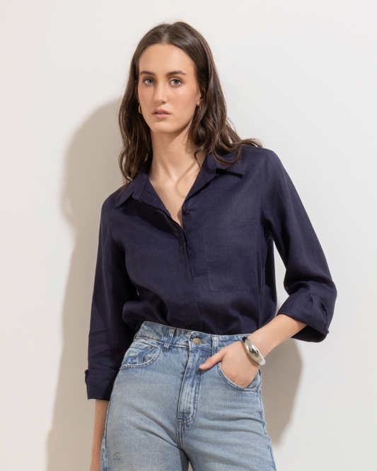 Camisa Maria Azul