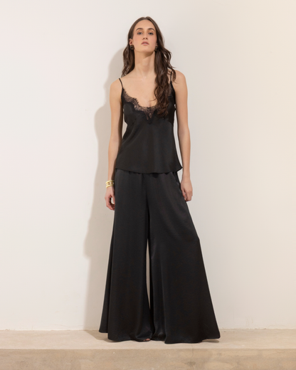 Pantalon Seda Negro