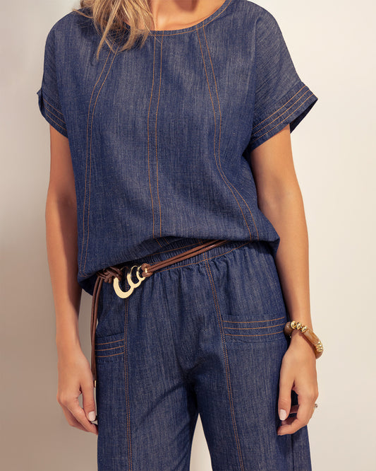 Blusa Filipa Azul Denim