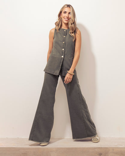 Jeans Aline Verde Musgo