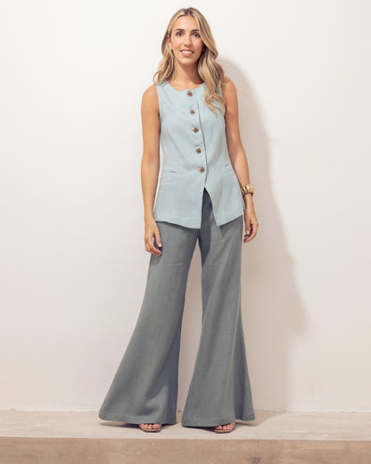 Chaleco Oxford Lino Cristal