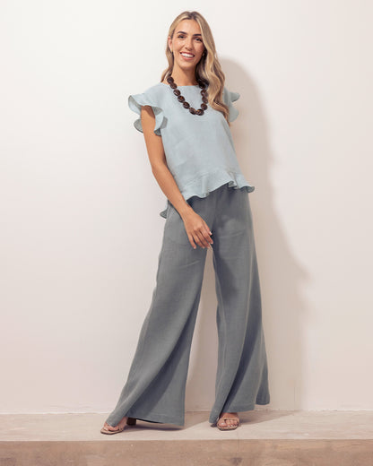 Blusa Isabel Lino Cristal