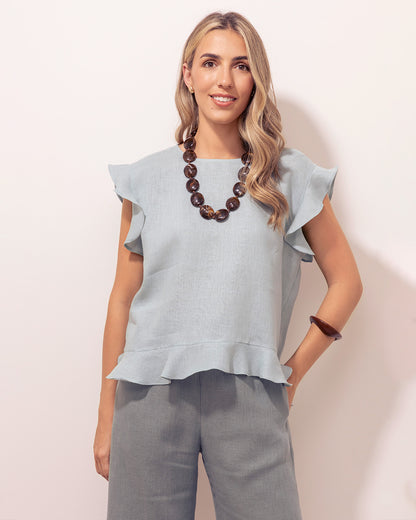 Blusa Isabel Lino Cristal