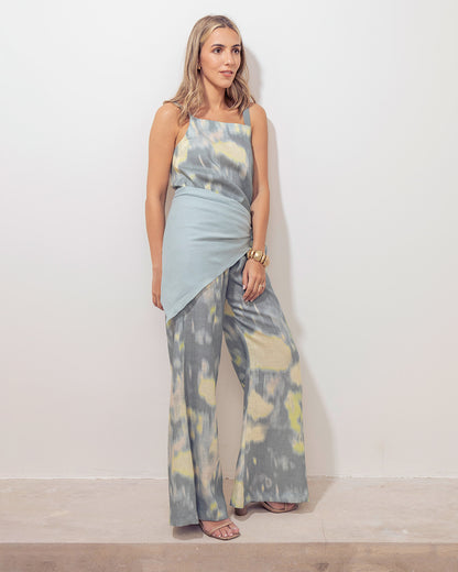 Pantalon Ara Lino Monet Petroleo