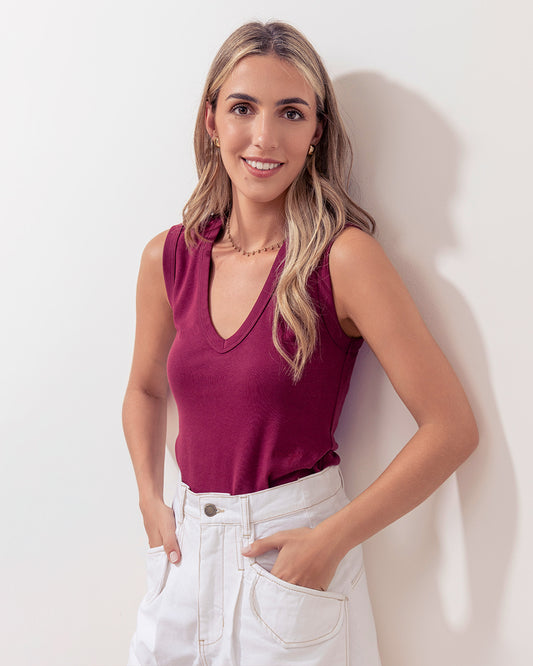 Musculosa Vane Bordo