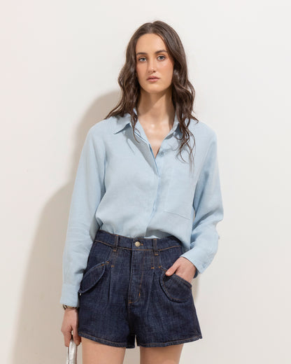 Camisa Maria Blue Aura