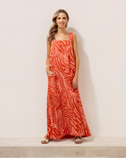 Solera Filipa Print Rojo