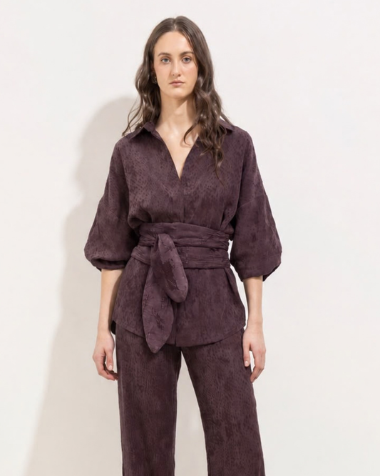 Faja Print Bordo