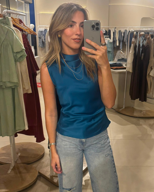 Blusa Rafaela Petroleo
