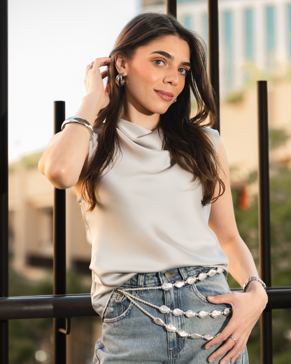 Blusa Rafaela Plata