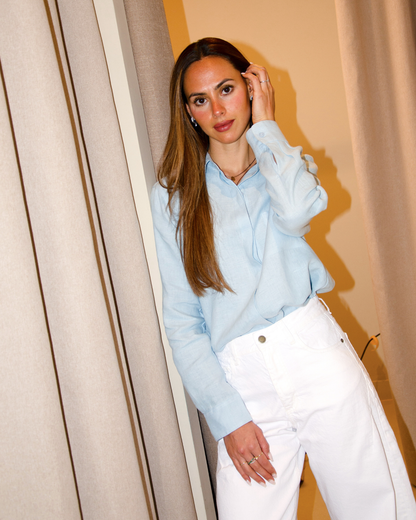 Camisa Maria Blue Aura