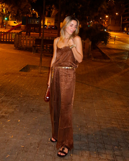 Pantalon Seda Chocolate