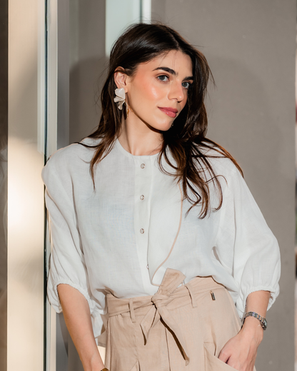 Camisa Coral Off White