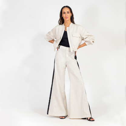 Pantalon Aline Beige Combinado