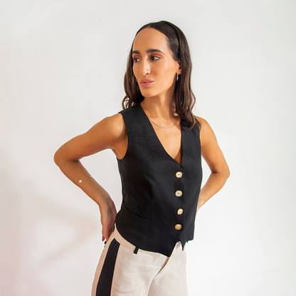 Chaleco Aline Negro