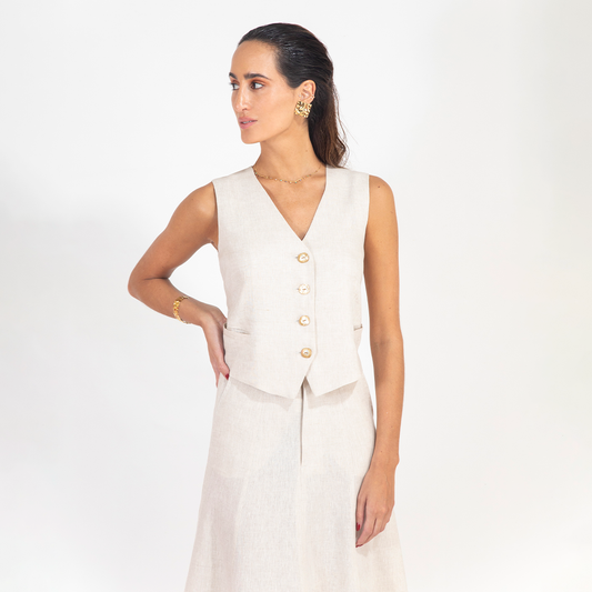 Chaleco Aline Beige