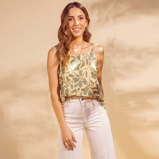 Blusa Solera Teresita Verde Beige