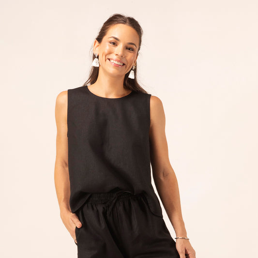 Blusa Ame Mezcla Negra