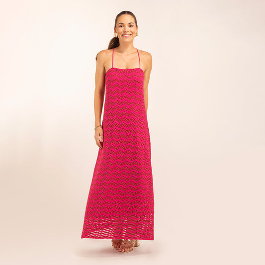 Vestido Maxima Fucsia