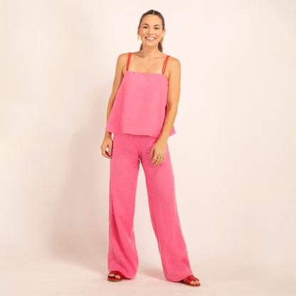 Pantalón Teresa Lino Fucsia