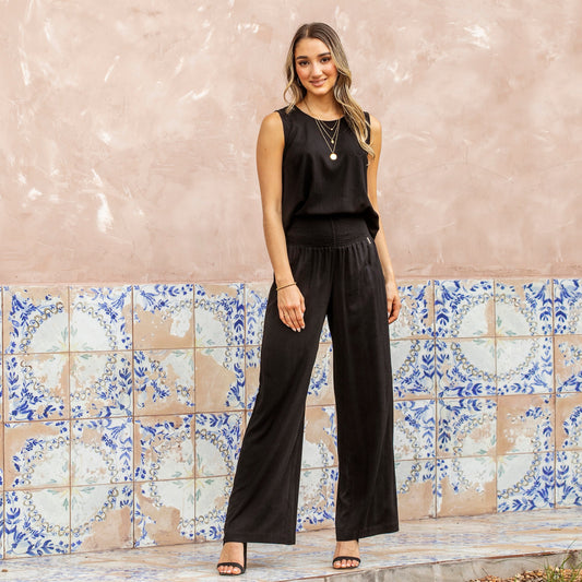 Pantalon engomado negro