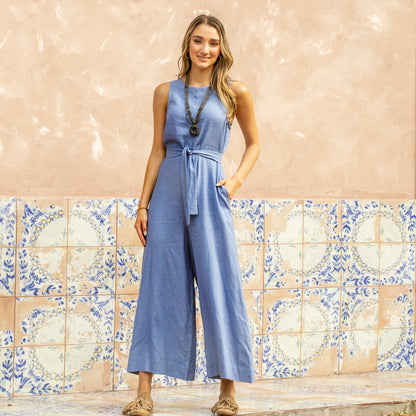 Mameluco Lucia azul denim