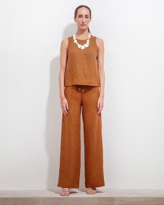 Pantalon Teresa Lino Cafe