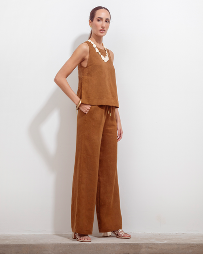 Pantalon Teresa Lino Cafe