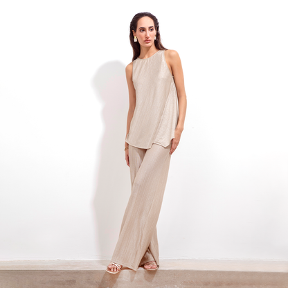 Blusa Alba Brillito Beige
