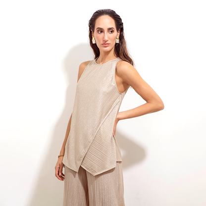 Blusa Alba Brillito Beige