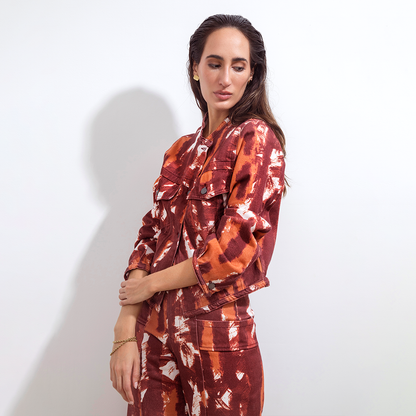 Campera Rio Batik Bordo