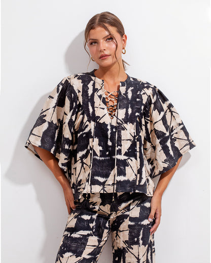 Blusa Elena New Batik Negro