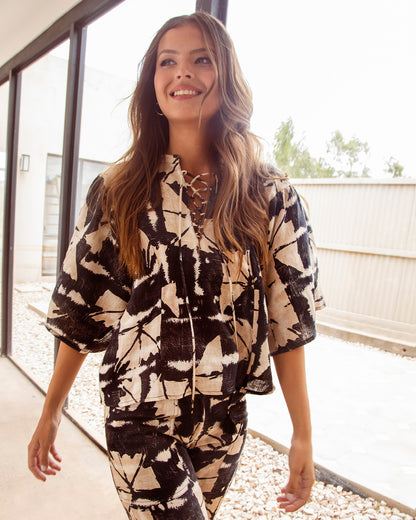Blusa Elena New Batik Negro