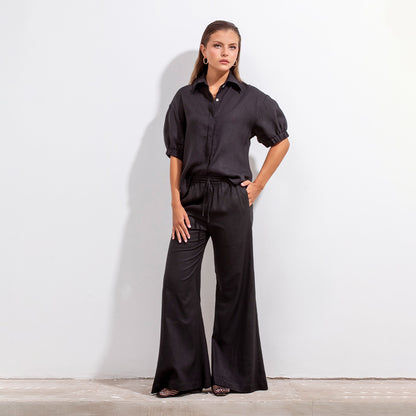 Pantalon Ara Lino Negro