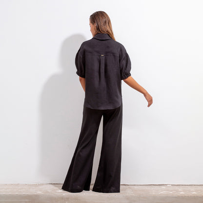 Pantalon Ara Lino Negro