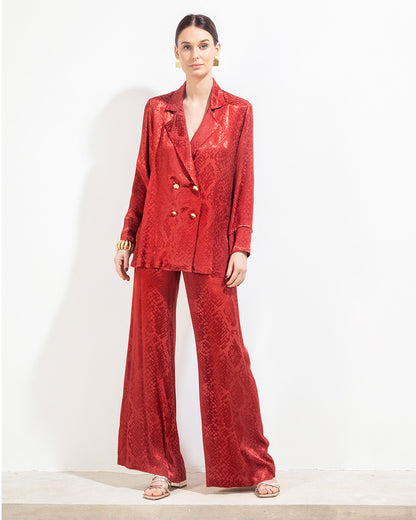 Blazer Gardenia Jacquard Bordo