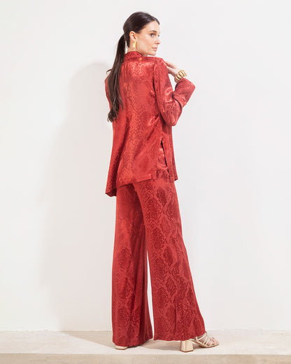 Blazer Gardenia Jacquard Bordo
