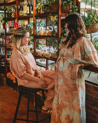 Camisa Mar Lino Rosé