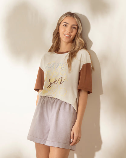 Short Sevilla Rayas Chocolate