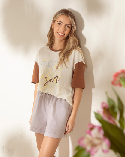 Short Sevilla Rayas Chocolate