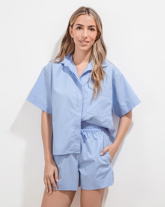 Camisa Constanza Celeste