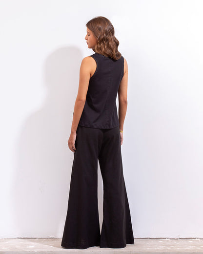 Blusa Jimena Lino Negro