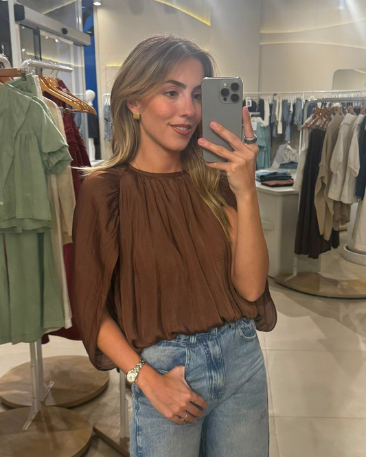 Blusa Bombe Chocolate