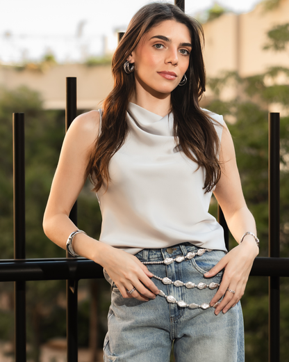 Blusa Rafaela Plata