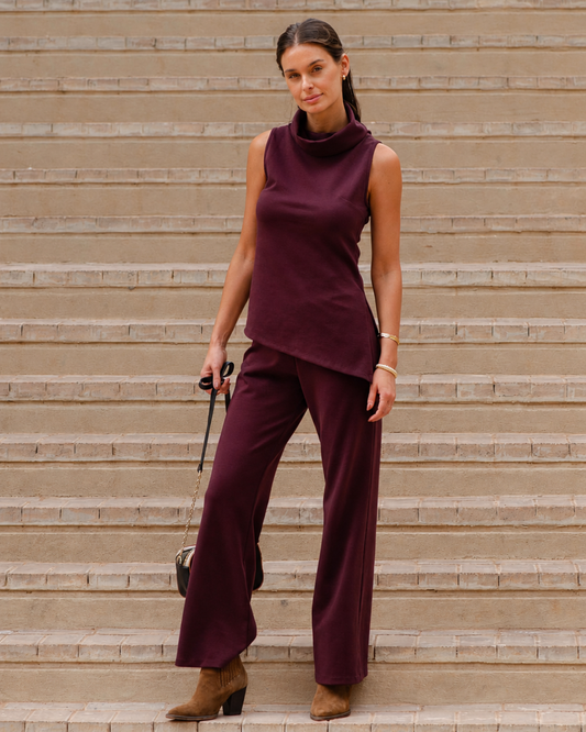 Pantalon Carla Bordo