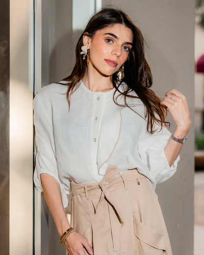 Camisa Coral Off White