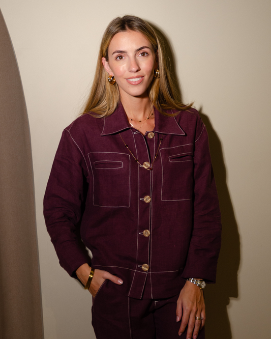 Chaqueta Victoria Bordo