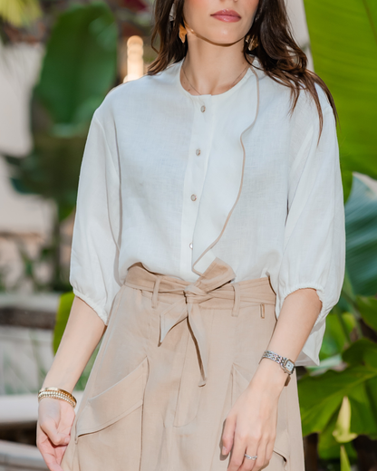 Camisa Coral Off White